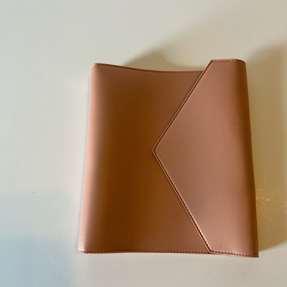 Erin Condren Planner Blush Vegan Leather Ring Binder 8” x 9”